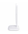 Lampe de bureau LED 7W dimmable - CCT réglable, 5 niveaux de luminosité, blanc, flicker free, adaptateur inclus