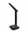 5W LED dimbare bureaulamp - Zwart, 3-staps CCT, display met klok/temp, touch-bediening