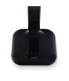 Lampe de bureau LED 5W dimmable - Noir, CCT 3 étapes, écran avec horloge/temp, contrôle tactile