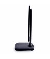 5W LED dæmpbar skrivebordslampe - Sort, 3-trin CCT, display med ur/temp, touch-styring