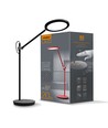 20W LED bureaulamp, zwart - Dimbaar, 1450lm, 4100K, UGR19, timer, touch sensor
