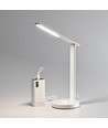 Lampe de bureau LED rechargeable 5W - Touch dimmable, CCT, batterie 2600mAh, blanc, incl. câble USB