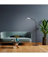 Lampadaire LED Tokyo 12W, dimmable - 1280lm, noir, commande tactile, CCT réglable, flicker free