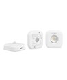 2 stk. genopladelige LED natlys med sensor, 0,5W - PIR bevægelsessensor, 3 lyskulører, USB-C, magnetisk montering, indendørs