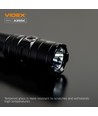 Lampe de poche LED portable - 5000K, luminosité : 4000
