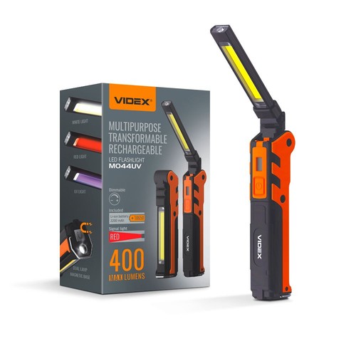 Multifunktionel genopladelig LED-lommelygte