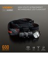 LED lommelygte - bærbar, 5700K, lysstyrke 600lm, forbrug 10W