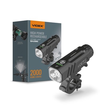 20W LED sykkellykt - 5000K, svart