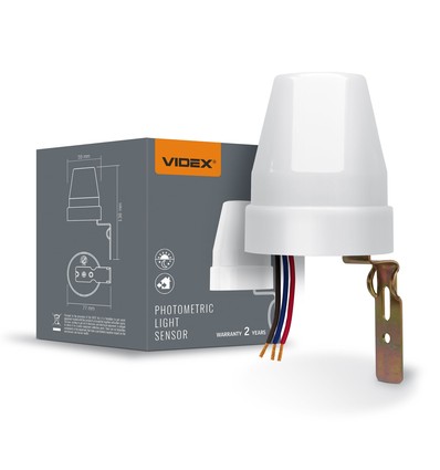 Interrupteur crépusculaire 10A - IP44, capteur de lumière pour intérieur et extérieur