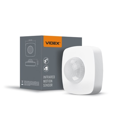 Détecteur de mouvement PIR et interrupteur crépusculaire, 1200W - 360 degrés, IP54, blanc, portée 8m