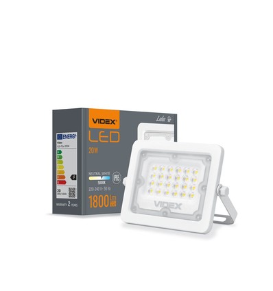 Luca spotlys 20W - LED, flood, neutral hvid, 230V, 1800lm, forbrug 20W