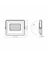 Luca spotlys 20W - LED, flood, neutral hvid, 230V, 1800lm, forbrug 20W