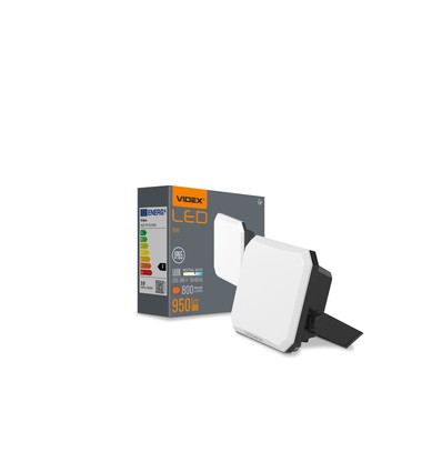 10W LED lyskaster - 95lm/W, IP65, 5000K, sort, utendørs