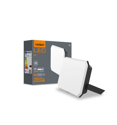 30W LED strålkastare, svart - 2850lm, IP65, 5000K, utomhus, arbetslampa