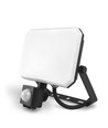 Projecteur LED 30W avec détecteur - 5000K, IP65, noir, détecteur de mouvement PIR, extérieur