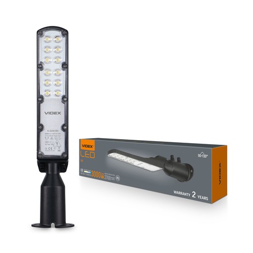 30W LED gatulampa - Ø60mm, IP65, 5000K