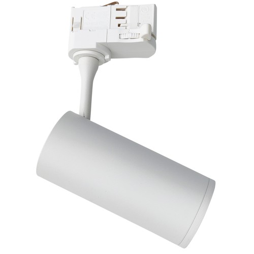 Spot sur rail triphasé GU10 - Blanc, compatible avec rails V-Tac/Global, sans source lumineuse