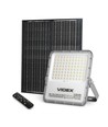 30W Solara LED lyskaster med solcelle - 3740lm, IP65, 5000K, 96Wh batteri, aluminium, utendørs