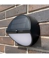 Applique murale solaire LEDlife 500lm avec détecteur - IP54, 5000K, noir, 220x220mm, détecteur de mouvement