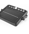 Applique murale LED solaire avec détecteur, 600lm - 5000K, IP54, noir, détecteur de mouvement