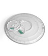 44W LED loftslampe med baggrundslys, CCT - 109lm/W, IP54, Ø50cm, hvid kant, 3 lyskulører