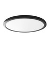 22W LED plafond/wandlamp met backlight - IP54, Zwart, CCT instelbaar, Ø29,3cm, 2400lm