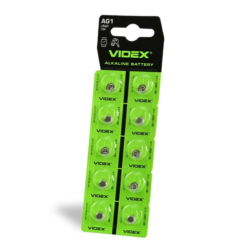 10 stk. AG1/LR621 - Alkaline batteri