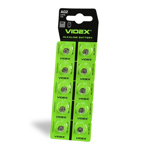 Alkaline batteri - AG2/LR726, 10 stk