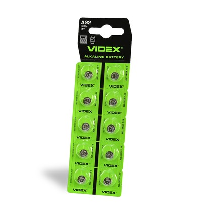 Alkaline batteri - AG2/LR726, 10 stk