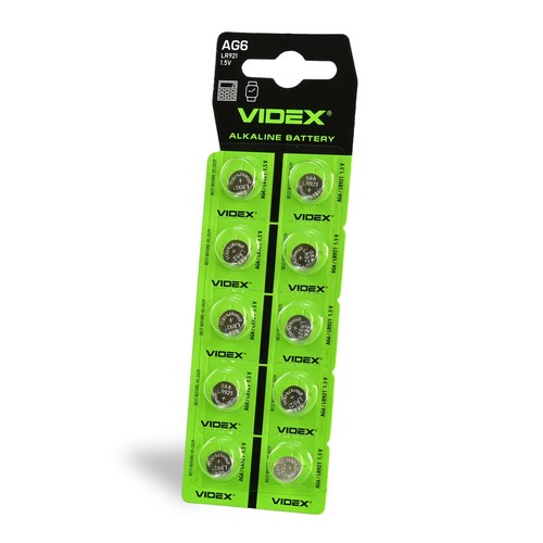 Alkaline batteri - AG6/LR921, 10 stk