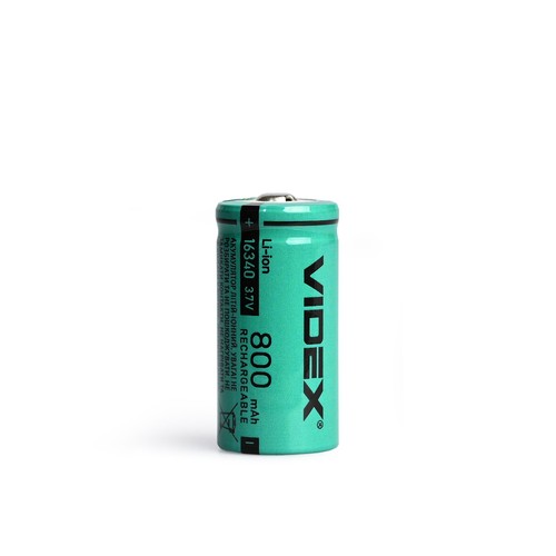 16340 lithium-ion batterij - 800mAh, zonder thermische bescherming