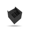Applique murale carrée 6W avec éclairage haut/bas - IP54, noir, 2700K, angle de diffusion réglable, source lumineuse incluse