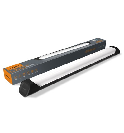 60 LED-armatuur 36W - 5000K, zwart, 230V, 4000lm