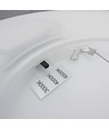 24W Nymphea Flat Duo LED loftlampe - CCT, 130lm/W, IP54, Ø29,2cm, hvid kant