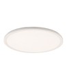 36W Nymphea Flat Duo LED loftslampe - 130lm/W, IP54, Ø40cm, CCT, hvid kant, inkl. lyskilde