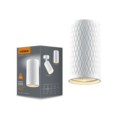 Spot GU10 plafonnier - Blanc, rond, IP20, sans source lumineuse