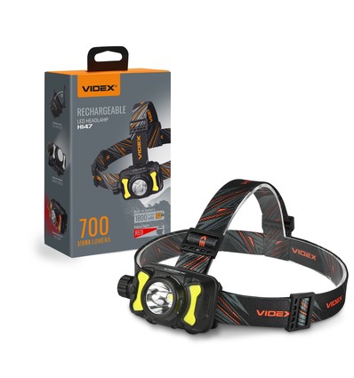 Lampe frontale LED - 5000K, 700 lumens, rechargeable, IP55