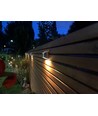 2 stk. Solcelle vegglampe LED - Sølv, Flott veggeffekt, utendørs