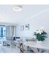 72W LED dæmpbar loftlampe med RGB+CCT - 4700lm, inkl. fjernbetjening, hukommelsesfunktion, Ø45cm