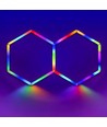 37W Hexagon RGBIC 2 panelen complete set - Incl. bluetooth controller en voeding