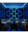 Kit complet Hexagon RGBIC 37W 2 zones - Avec contrôleur bluetooth et alimentation