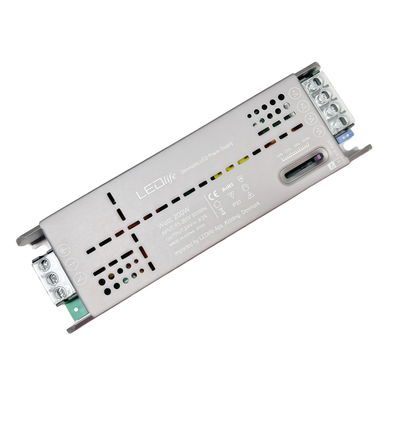 200W / 24V DC skyve-dimbar strømforsyning - 8.3A