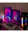 2 stk. ambient gamer bordlamper - RGB løpelys, 360° effekt, 43 cm