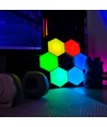 6 stuks RGBIC Hexagon Wandlampen - Wandverlichting, RGBIC