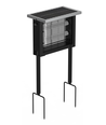 Lampe anti-insectes à énergie solaire - Noir, IP65, 10W, couvre jusqu'à 60m2