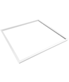 Cadre encastrable pour panneau LED 60x60 - Livré assemblé, s'adapte à Troldtekt sans ajustement, bord blanc