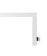 Cadre encastrable pour panneau LED 60x60 - Livré assemblé, s'adapte à Troldtekt sans ajustement, bord blanc