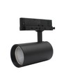 28W 3-fasen RA90 CCT verstelbare spanningsrailspot - 110lm/W, zwart, instelbare CCT + helderheid, flikkervrij