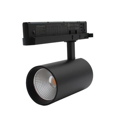 Projecteur sur rail triphasé 29W dimmable RA90 - 140 lm/W, 38 degrés, noir