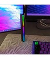 RGBIC music sync desk light - 18cm, indb. batteri, Bluetooth